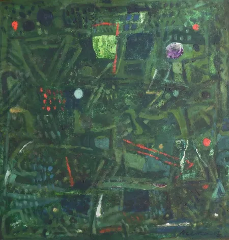 Untitled by Achuthan Kudalur - Oil on Canvas
