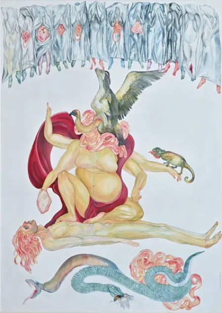 Ganapati - I by Sekhar Baran Karmakar - Watercolour on Paper