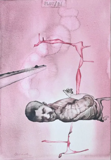 Ambiguity of the sences -  I by Snehasish Maity - Watercolour on Paper