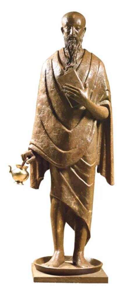 Monk by Akhil Chandra Das - Bronze Sculpture