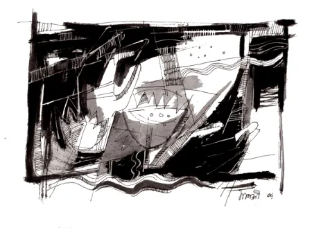 Untitled by Manashi Mitra - Drawing on Paper