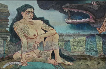 The Last Resort by Chhatrapati Dutta - transfer & acrylic on Canvas