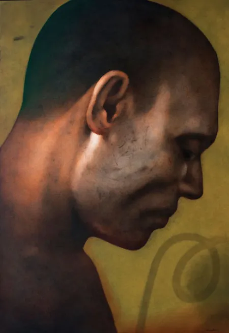 Silence - I by Chandra Bhattacharjee - Acrylic on Canvas