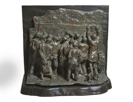News by Debabrata De - Bronze Sculpture
