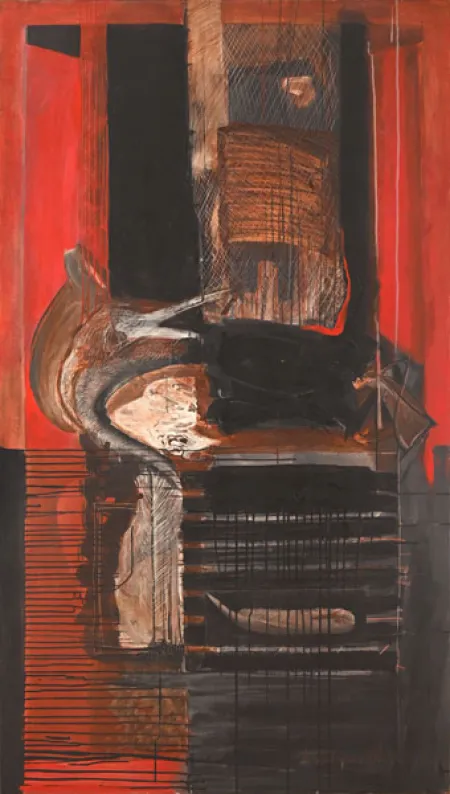 Untitled by Amitava Dhar - Oil on Canvas
