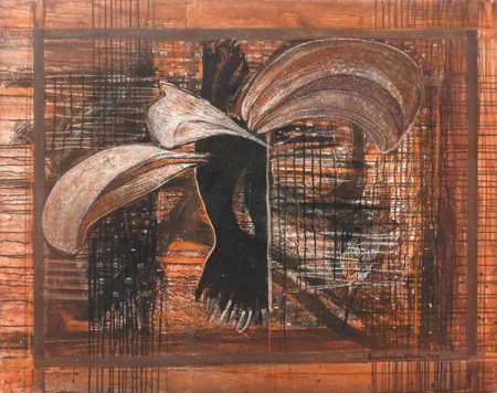 Untitled by Amitava Dhar - Acrylic on Canvas