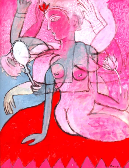 Untitled by Anasuya Chakraborty - Acrylic on Canvas