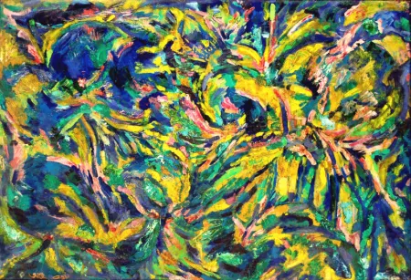 Fleur by Anju Choudhuri - Oil on Paper Board