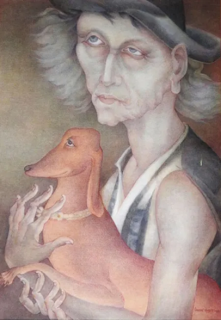 The Pet by Amalnath Chakladar - Dry Pastel