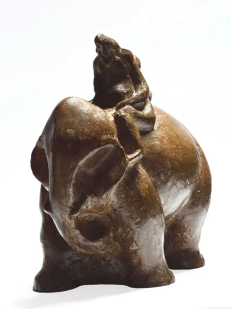 Untitled by Bipin Goswami - Bronze Sculpture