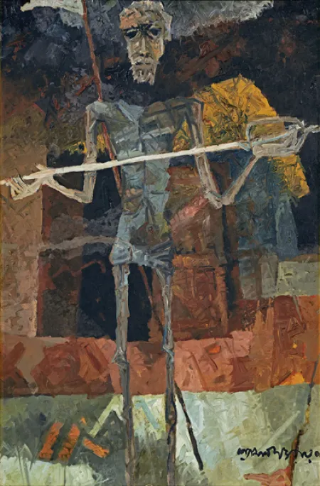 Untitled by Shyamal Dutta Ray - Oil on Canvas