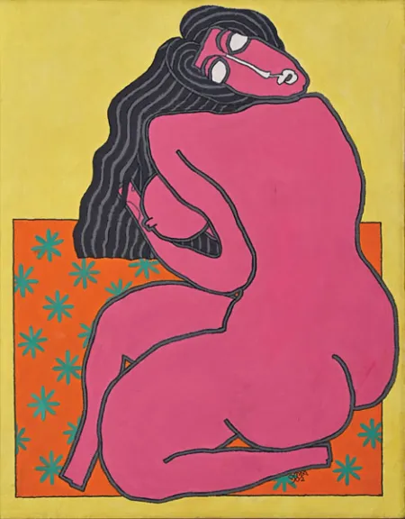Untitled by Prokash Karmakar - Acrylic on Canvas