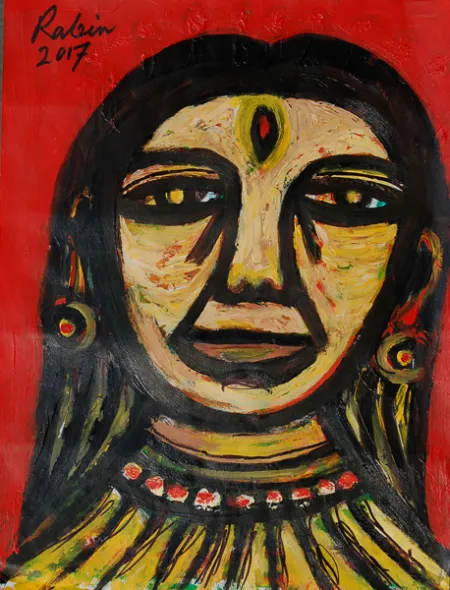 Untitled by Rabin Mondal - Acrylic on board