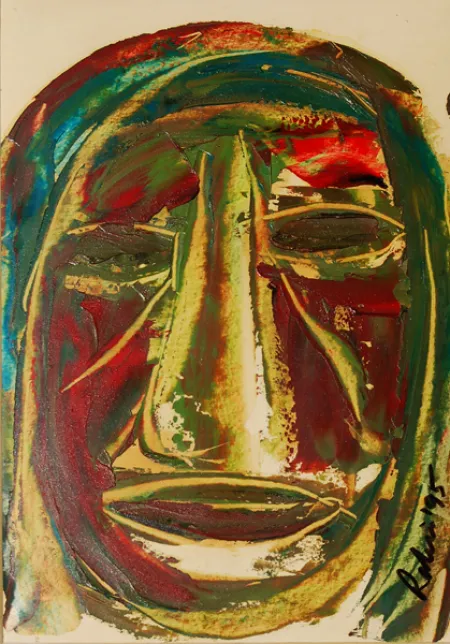Untitled by Rabin Mondal - Oil on board