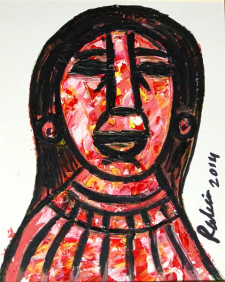 Untitled by Rabin Mondal - Acrylic on board