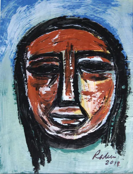 Untitled by Rabin Mondal - Acrylic on board