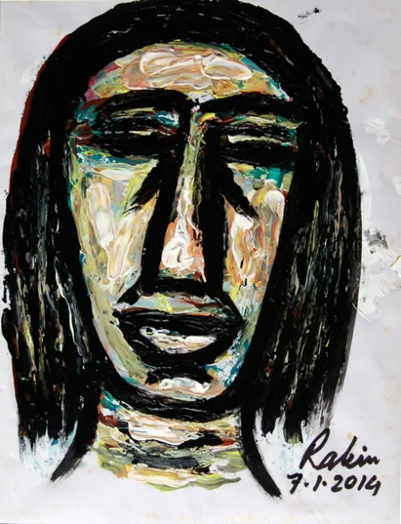 Untitled by Rabin Mondal - Acrylic on board