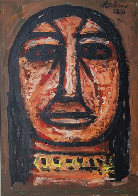 Untitled by Rabin Mondal - Acrylic on board
