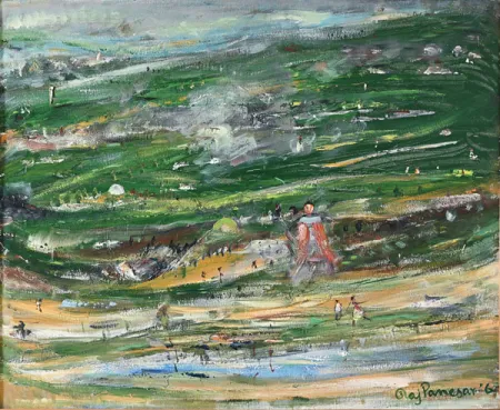 Environment - II by B. R. Panesar - Acrylic on Canvas