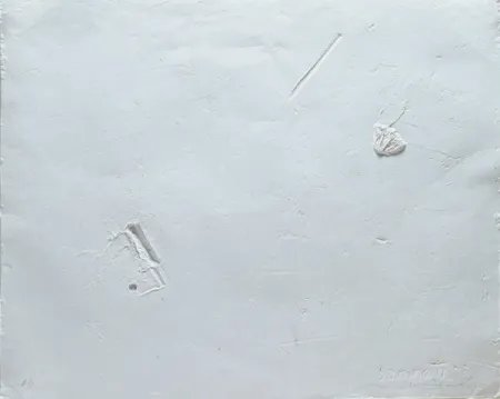 White on White (Wounds) by Somnath Hore - paper pulp print