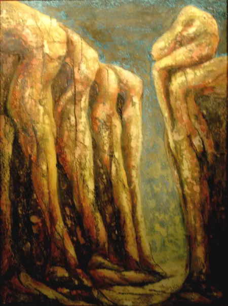 Untitled by Supam Adhikary - Mixed Media on Paper
