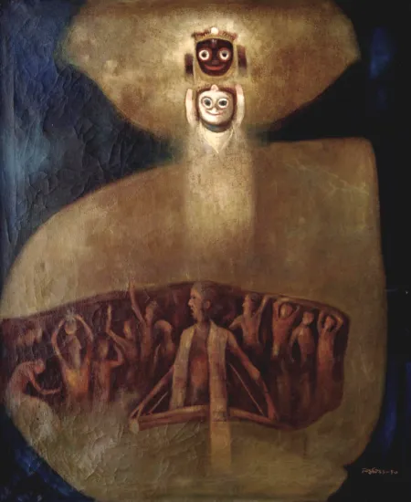 Untitled by Nirmal Dutta - Oil on Canvas
