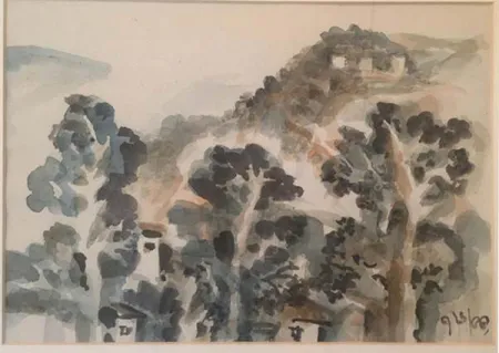 Untitled by Benode Behari Mukherjee - Tempera on Paper