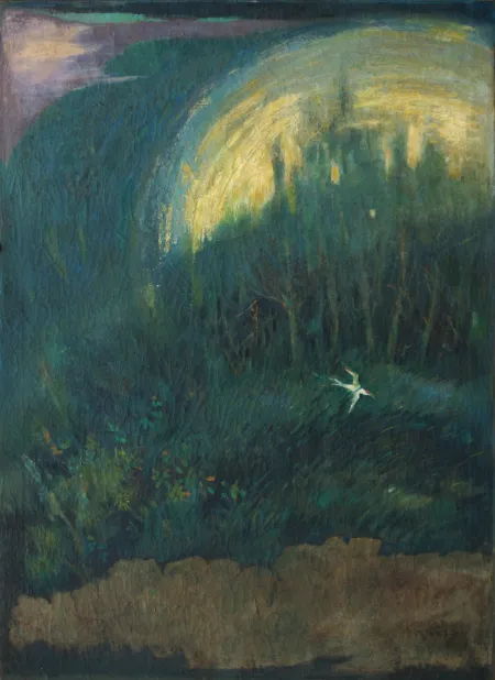 Untitled by Nirmal Dutta - Oil on Canvas