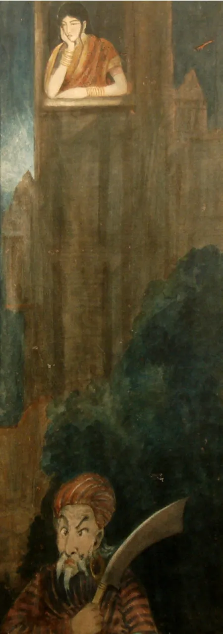Untitled by G. C. Chakravarty - Wash on Paper
