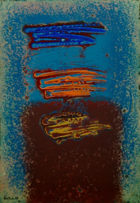 Untitled by Partha Pratim Deb - Oil on board