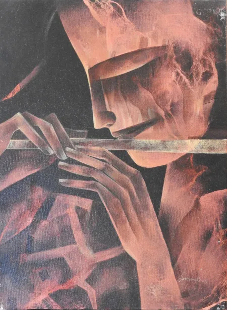 Untitled by Sekhar Roy - Acrylic on Canvas