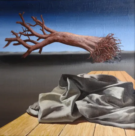 No man's land by Snehasish Maity - Oil on Canvas