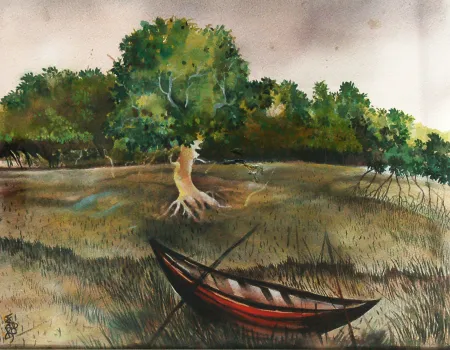 Untitled by Prokash Karmakar - Acrylic on Paper