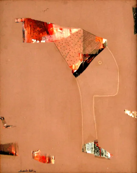 Untitled by Samir Aich - Acrylic on Canvas