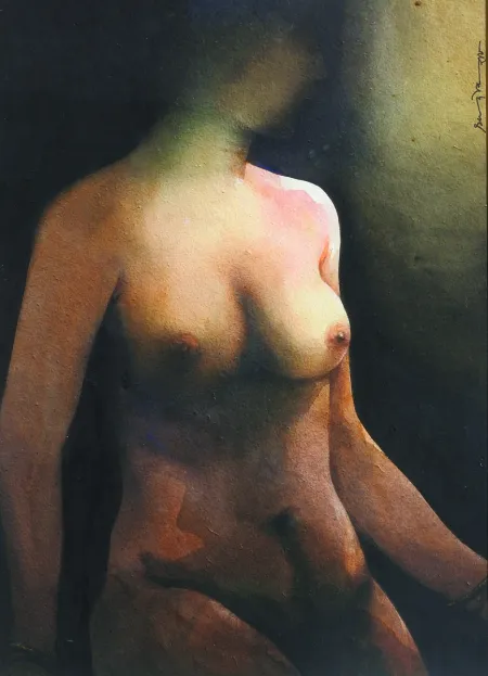 Untitled by Sudip Roy - Watercolour on Paper