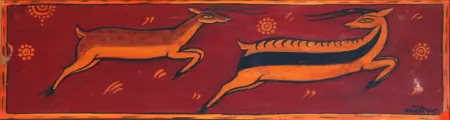 Untitled by Jamini Roy - Tempera on board