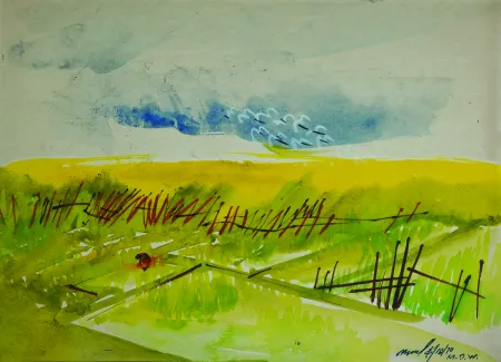 Untitled by Gopal Ghose - Watercolour on Paper