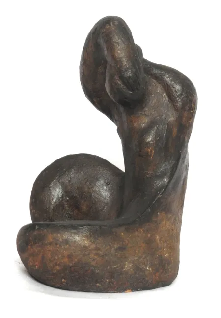 Untitled by Phul Chand Pyne - Terracotta Sculpture