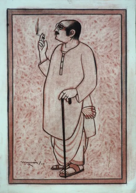 Babu by Lalu Prasad Shaw - Conte on board