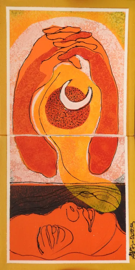 Untitled by Ananda Moy Banerji - Acrylic on Canvas