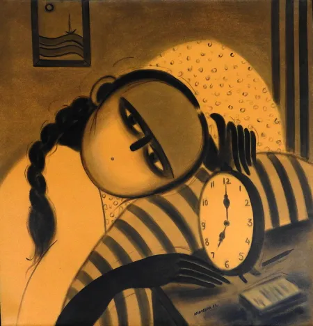 Untitled by P. R. Narvekar - Oil Painting