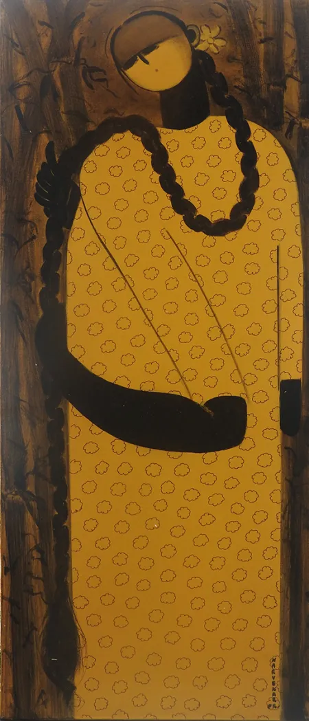 Untitled by P. R. Narvekar - Oil on Canvas