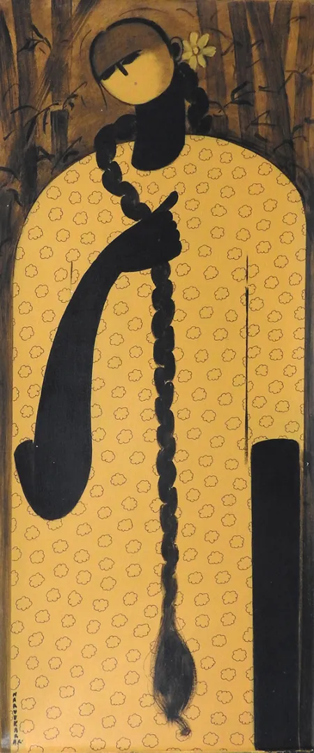 Untitled by P. R. Narvekar - Oil on Canvas