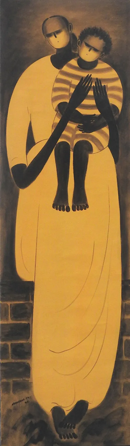 Untitled by P. R. Narvekar - Oil on Canvas