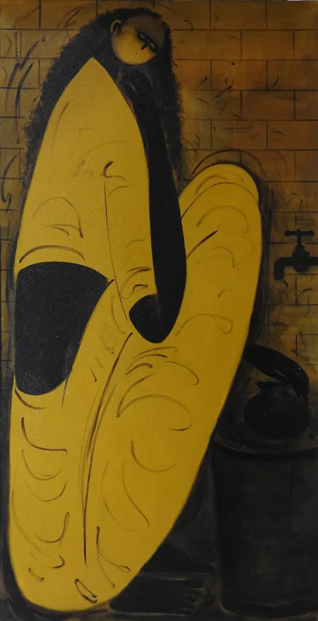 Untitled by P. R. Narvekar - Oil on Canvas