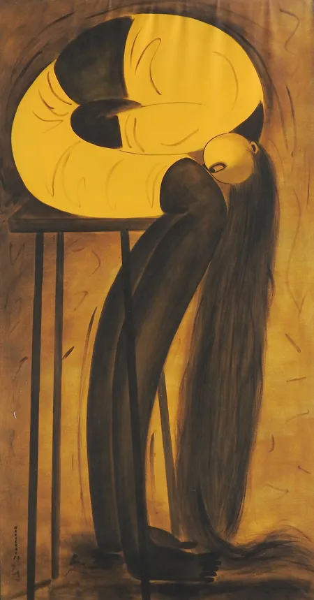 Untitled by P. R. Narvekar - Oil Painting