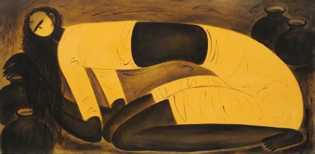Untitled by P. R. Narvekar - Oil on Canvas