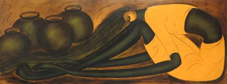 Untitled by P. R. Narvekar - Oil Painting