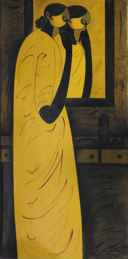 Untitled by P. R. Narvekar - Oil on Canvas