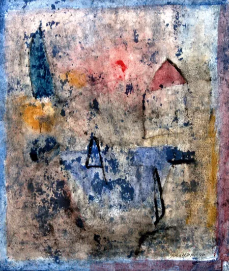 Untitled by Yogendra Tripathi - Acrylic on Canvas